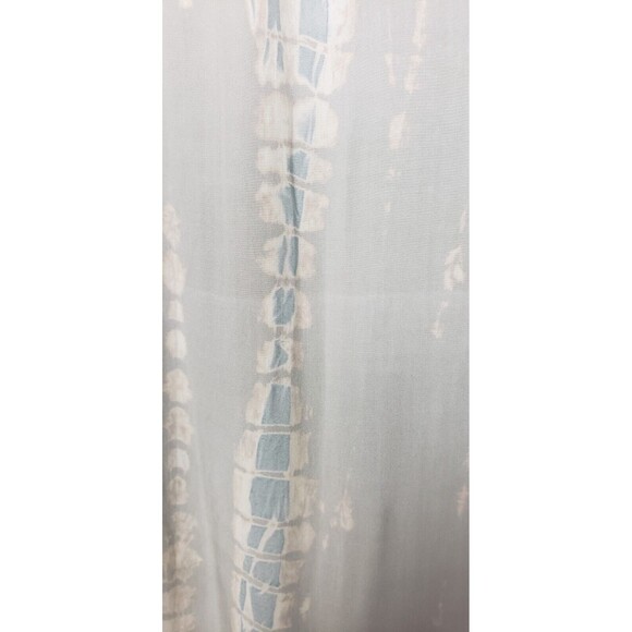 Michael Stars Dress Shift L Green Stone Vertical Geometric Print Beachy Coastal - Picture 7 of 8